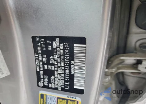 2015 Kia Optima Lx из США, поврежденный, VIN 5XXGM4A76FG470238